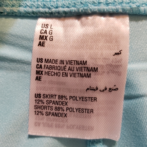 ID Ideology Plus Size Printed Flounce Skort - Size Large - Picture 5 of 7